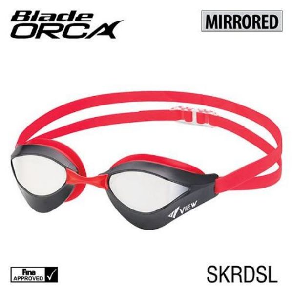 VIEW Schwimmbrille Blade ORCA Mirrored - Dunkel Silber (SKRDSL)